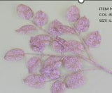 29" Glitter Leaf Spray