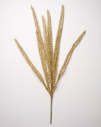 27" Gold Glitter Fern