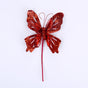 12" Red Glitter Butterfly