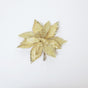 10" Gold Poinsettia Clip