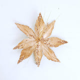 14" Cappuccino Poinsettia Clip