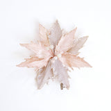11" Pink Poinsettia Clip
