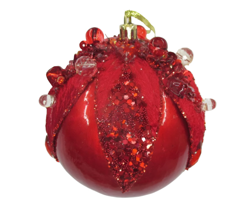 4" Beaded & Sequined Ornament