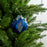 4" Blue Beaded & Sequined Ornament