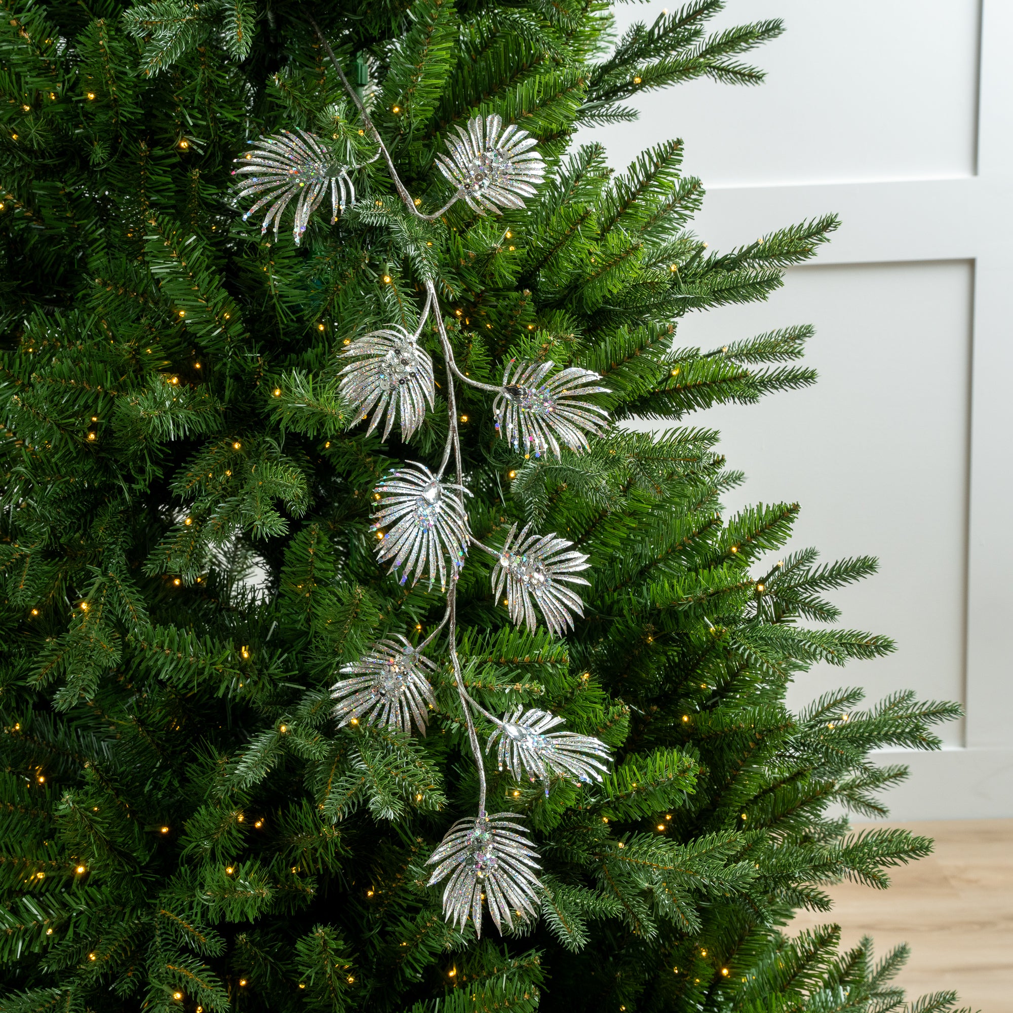 29" Silver Diamond Spray