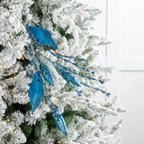 32" Glittered Twig Spray