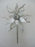 16" Velvet Glitter Poinsettia Stem