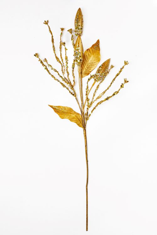 32" Gold Glittered Spray