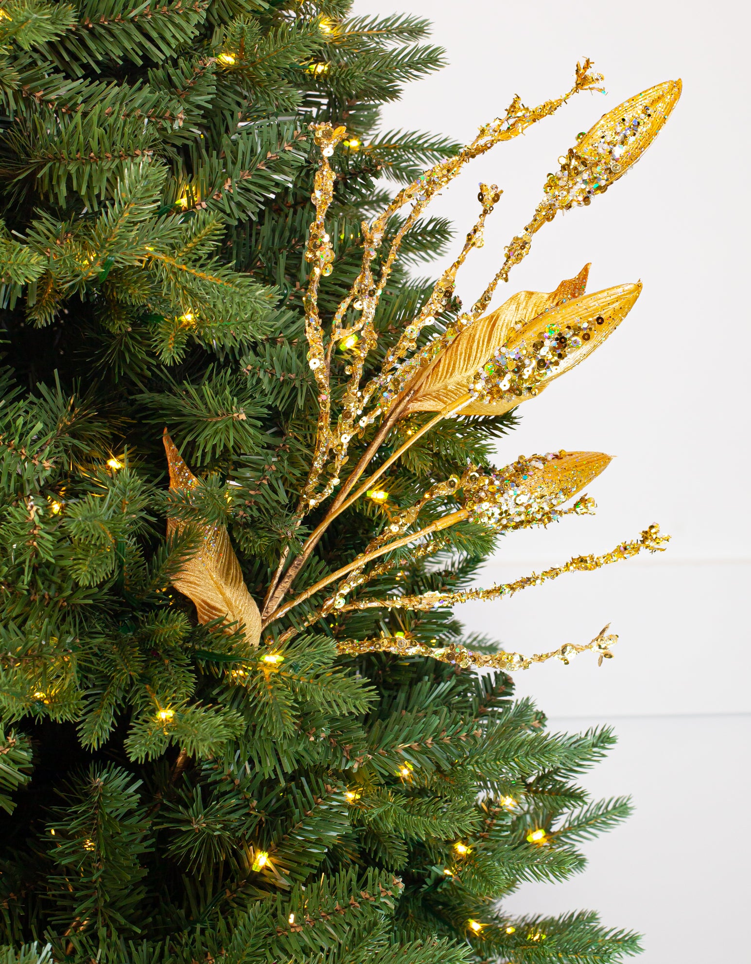 32" Gold Glittered Spray