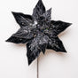 12" Glitter Poinsettia Pick