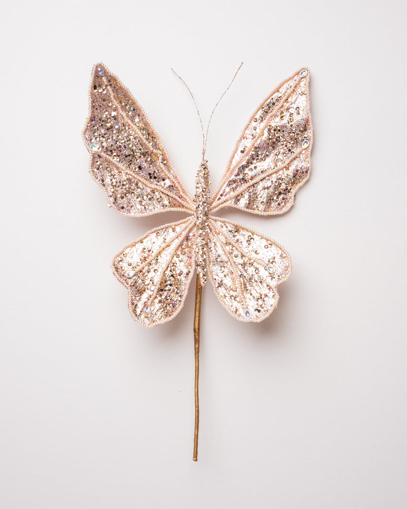 9" Pink Diamond Butterfly