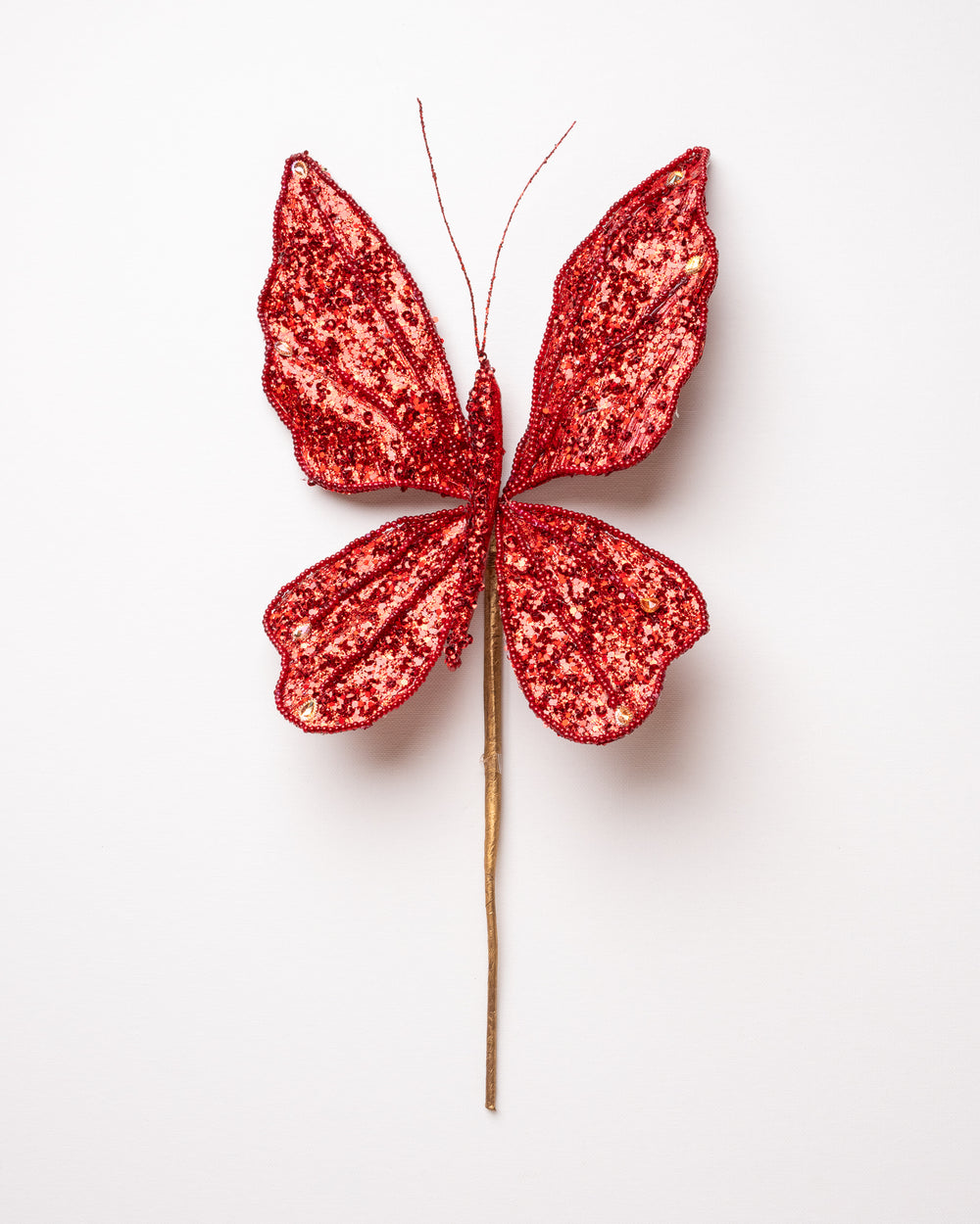 9" Red Diamond Butterfly Pick