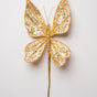 9" Gold Glitter Diamond Butterfly Pick