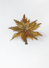 12" Glitter Poinsettia Clip