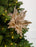 12" Glitter Poinsettia Clip