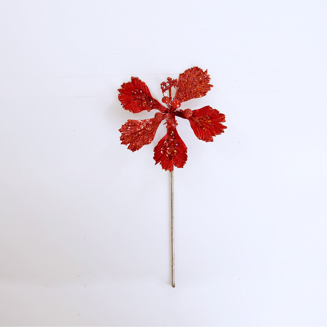 15" Hibiscus Clip