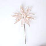 17" Pink Poinsettia Stem