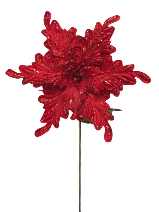 26" Velvet Giant Poinsettia