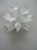 29" Velvet Poinsettia Stem