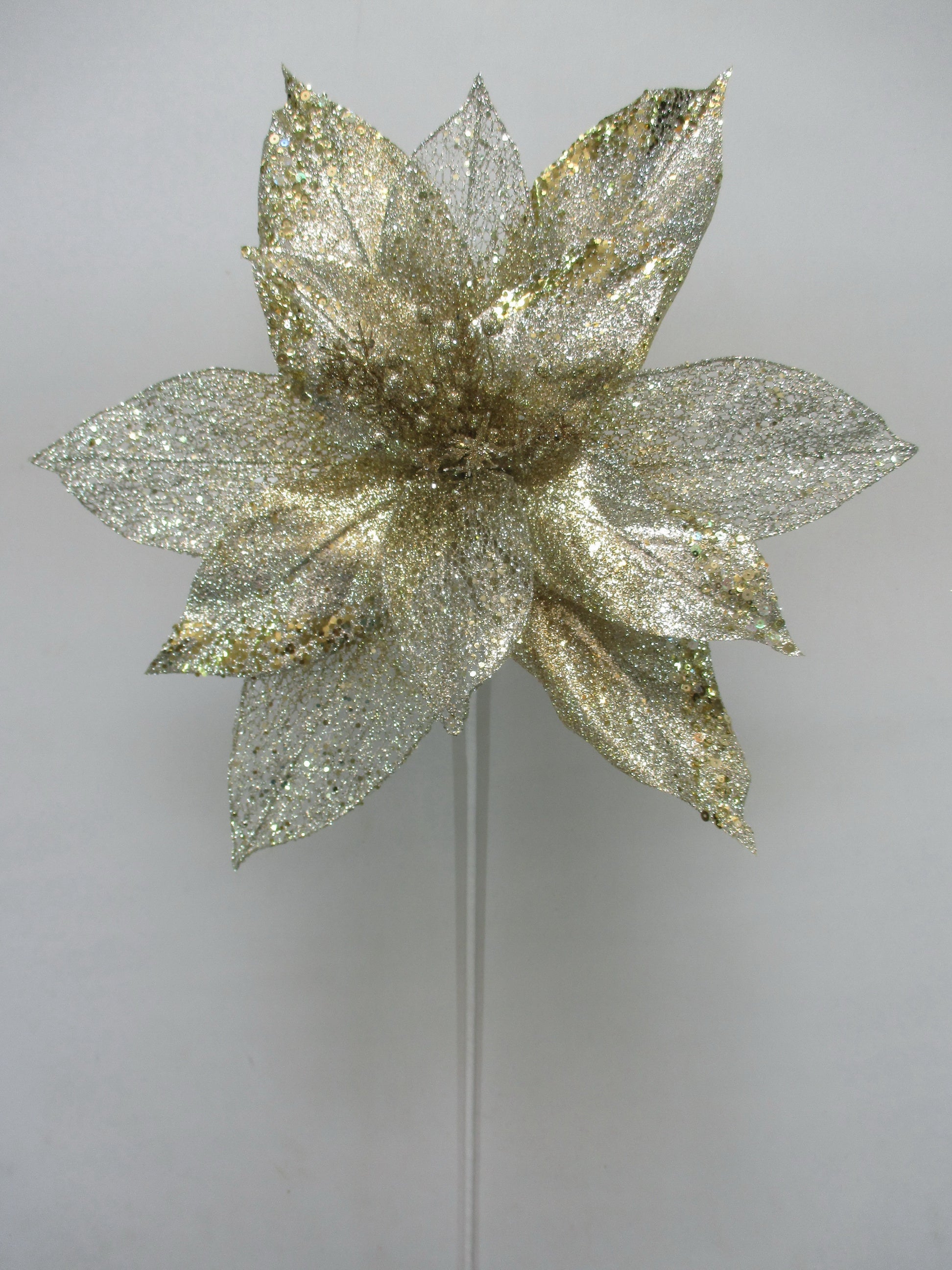 29" Velvet Poinsettia Stem