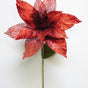 29" Velvet Poinsettia Stem
