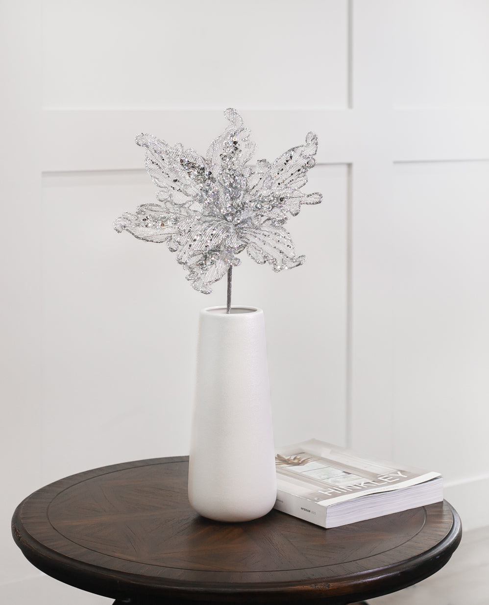 25" Gold Net Mesh Poinsettia