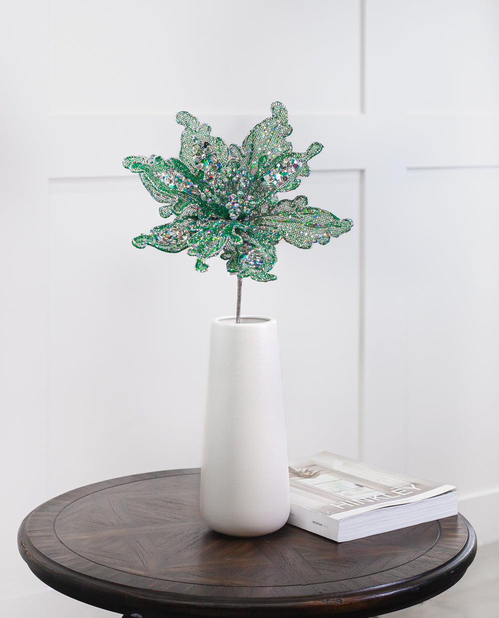 25" Gold Net Mesh Poinsettia