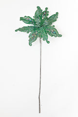 25" Gold Net Mesh Poinsettia