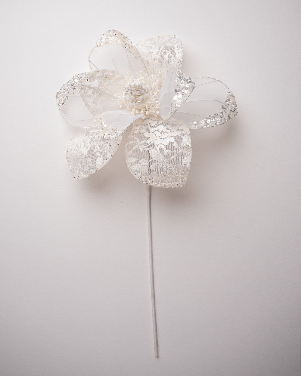 17" Glitter Hibiscus Stem