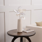 20" Pearl White Sequin Poinsettia