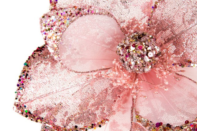 17" Glitter Hibiscus Stem