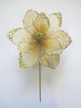 17" Glitter Hibiscus Stem