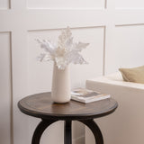 14" Red Glitter Poinsettia Pick