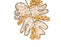 21" Gold Jewel Caladium Leaf