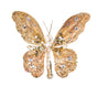 9" Gold Gem Butterfly Clip