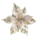 20" Ivory Giant Poinsettia