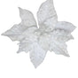 20" White Giant Poinsettia Stem