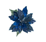 28" Navy Blue Giant Poinsettia Stem