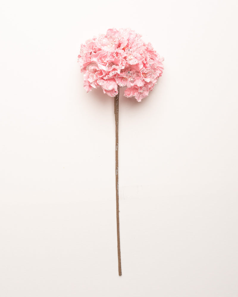 20" Blush Pink Hydrangea Stem