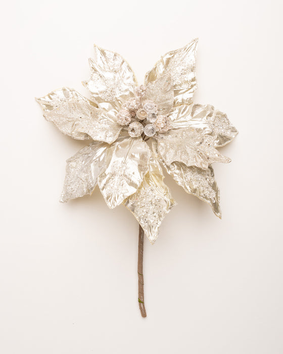 20" Giant Icy Poinsettia Stem