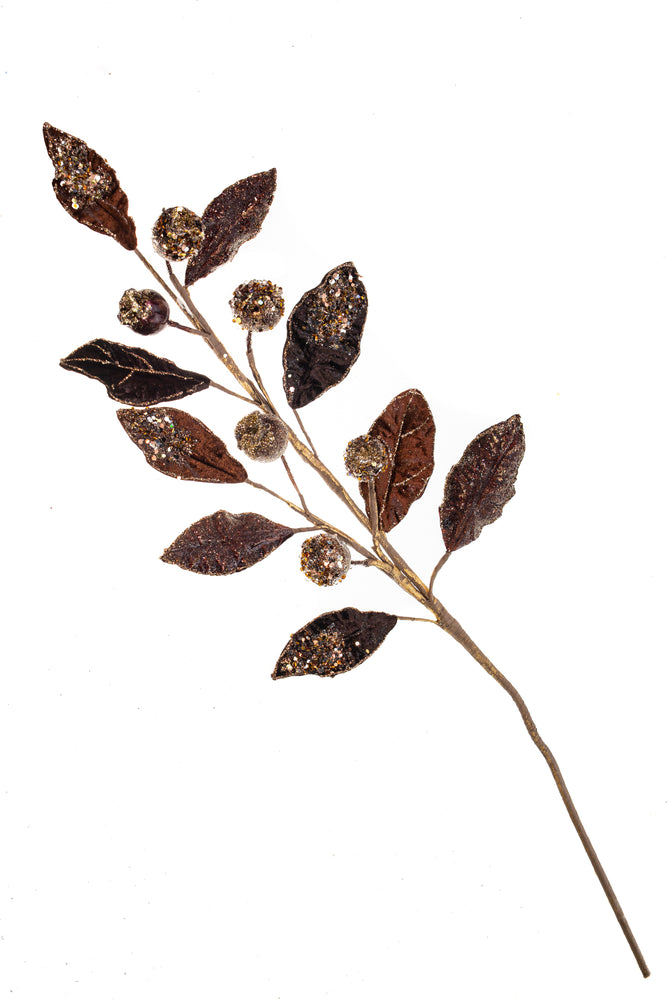 30" Mini Pomegrante Leaf Spray