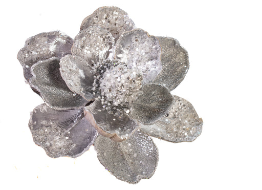 18" Silver Icy Magnolia Stem