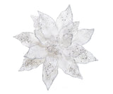 10" Poinsettia With Clip