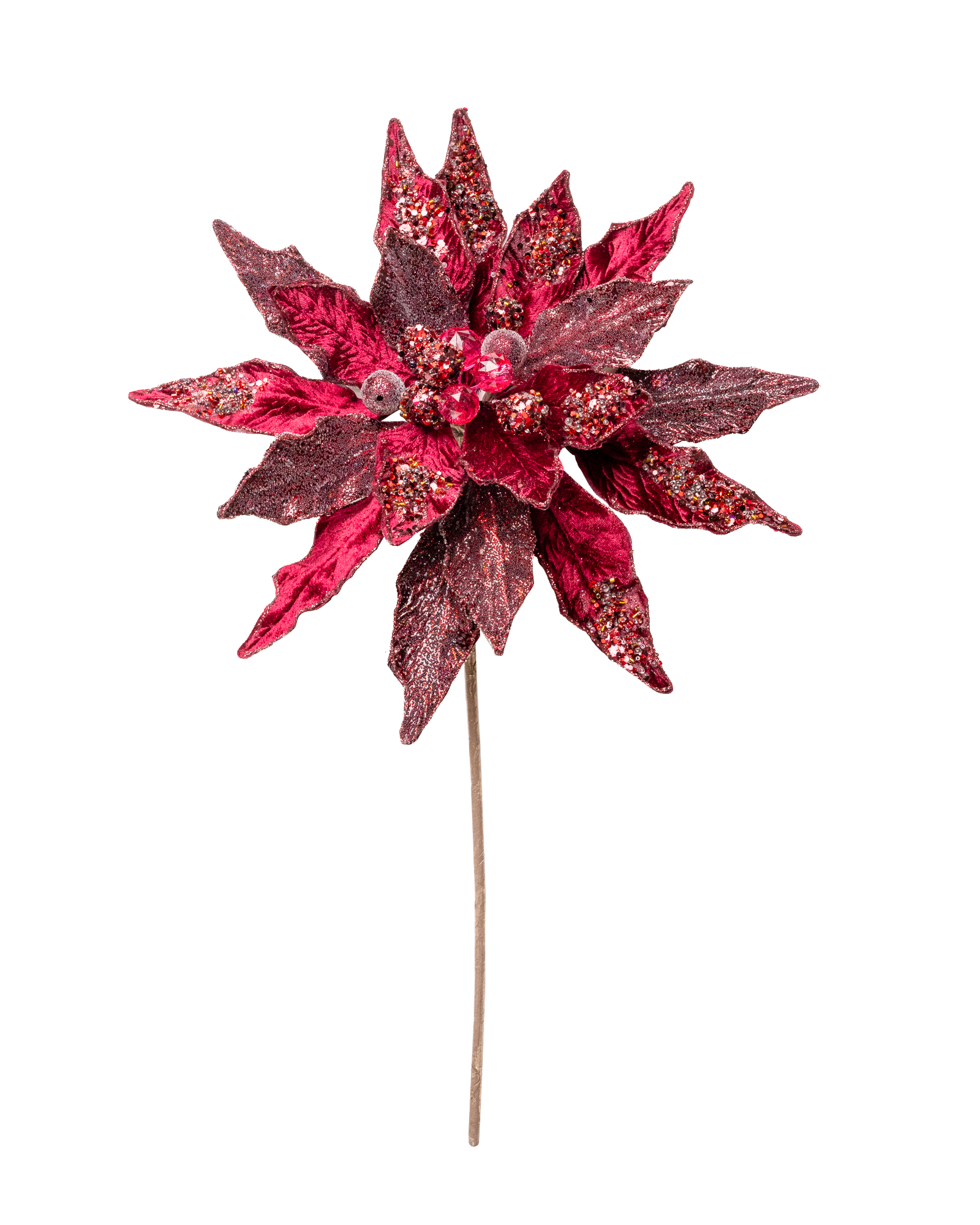 18" Poinsettia Stem