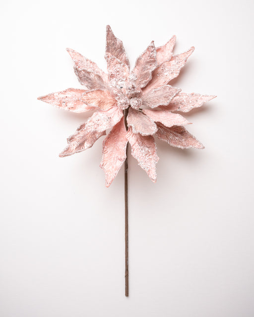18" Icy Blush Pink Poinsettia