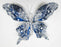 7" Icy Navy Butterfly Clip
