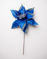 15" Velvet Poinsettia Stem