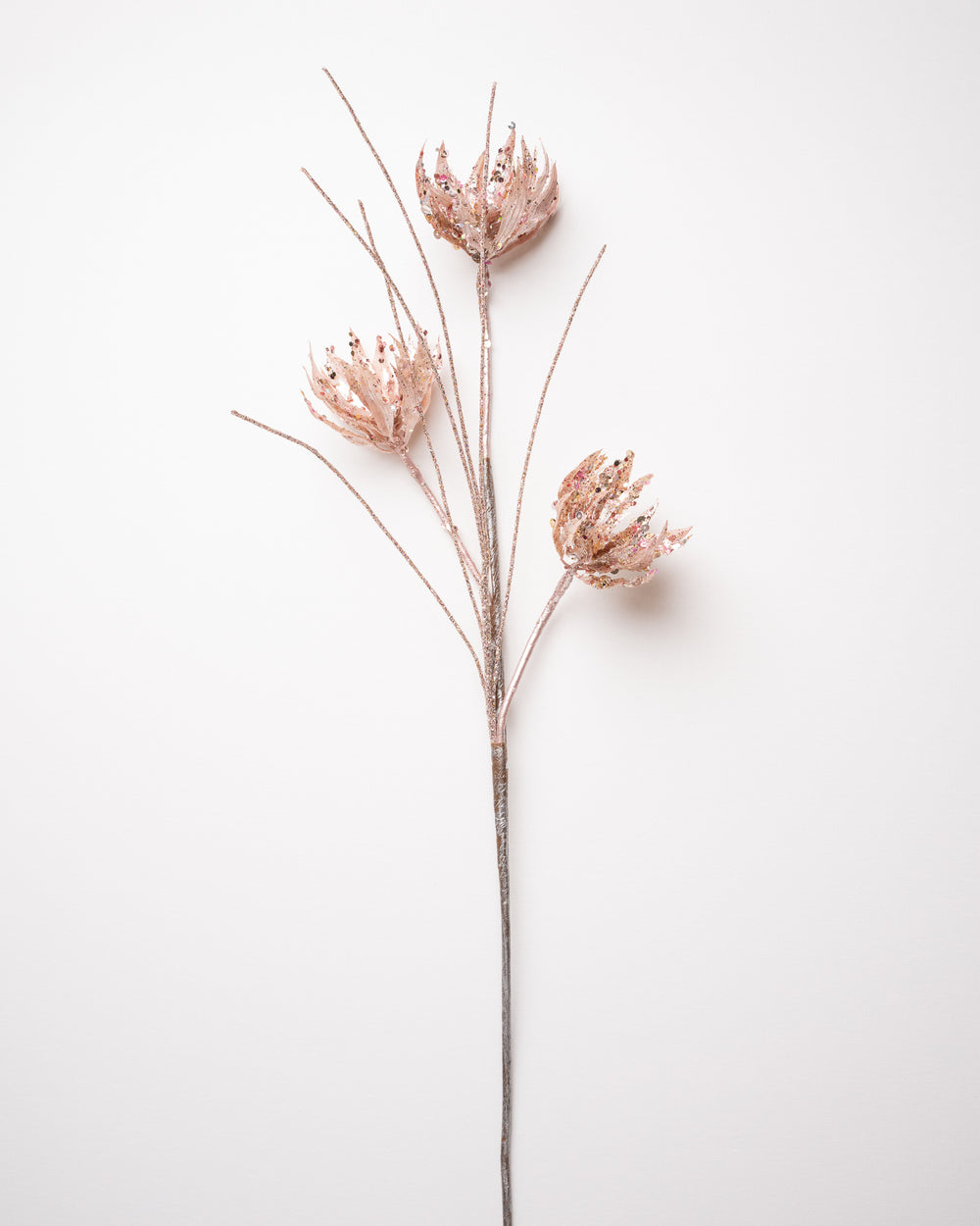 22" Glitter Starburst Flower Spray