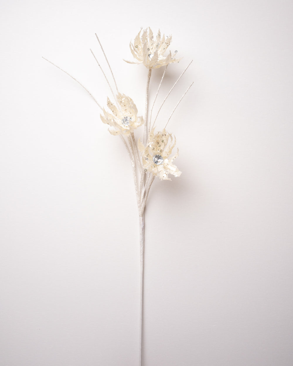 22" Glitter Starburst Flower Spray