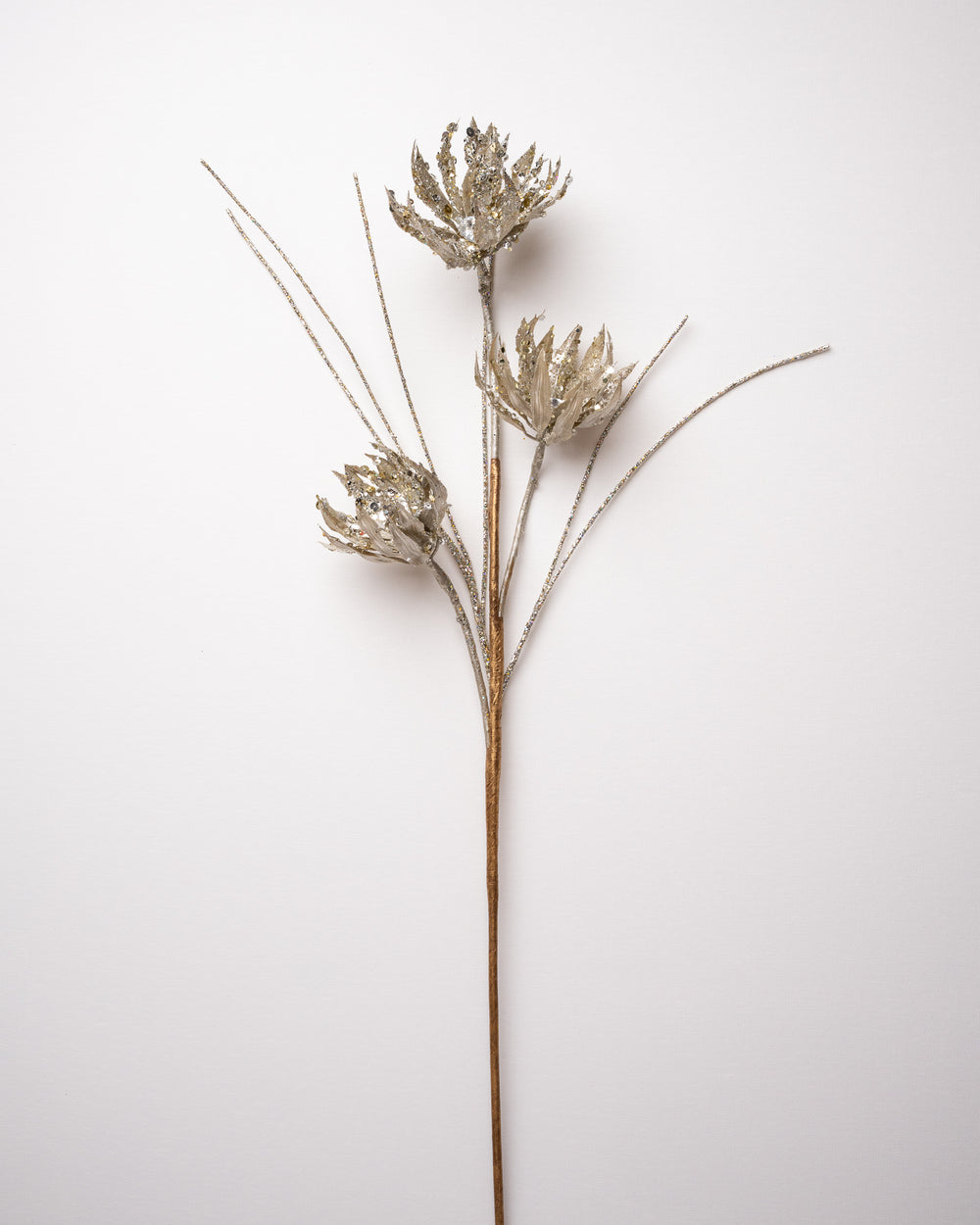 22" Glitter Starburst Flower Spray